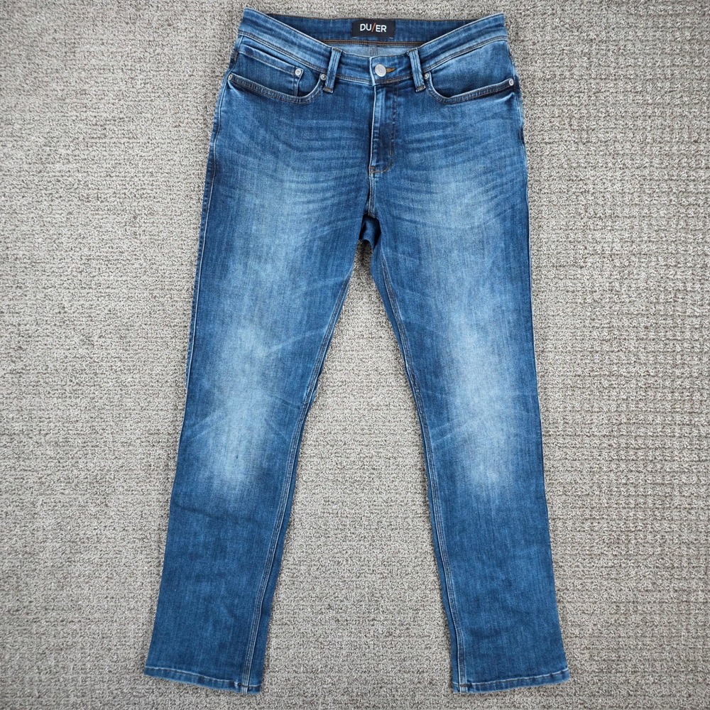 DUER L2X Relaxed Fit Performance‎ Denim Jeans Blue Mens 31x32